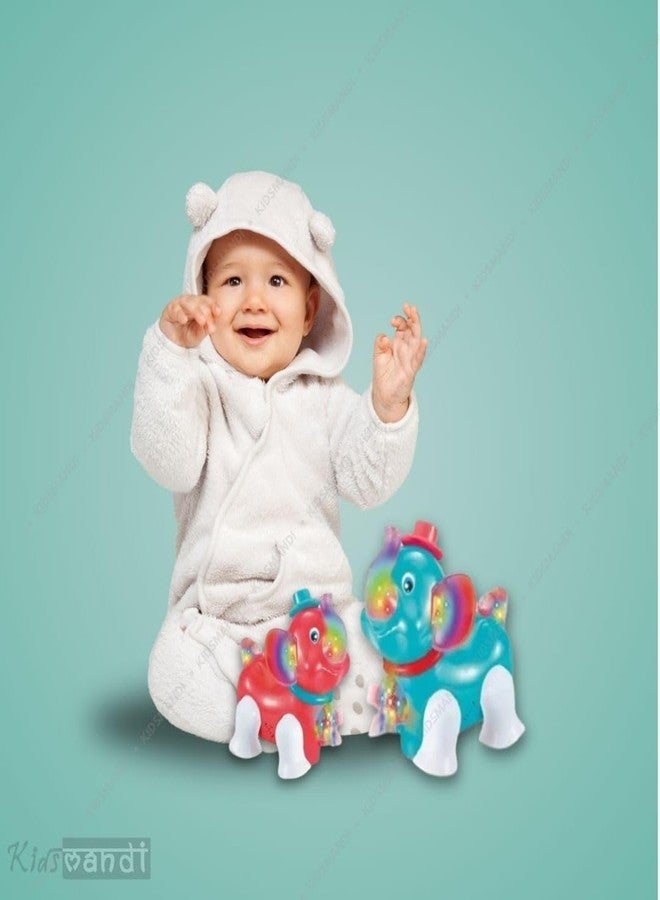 كيدز ماندي لعبة الفيل الراقص للأطفال من ماندي | لعبة حيوان موسيقية مضيئة بحركات وأصوات وألوان ممتعة | لعبة تعليمية تفاعلية للأطفال الصغار - Image 5